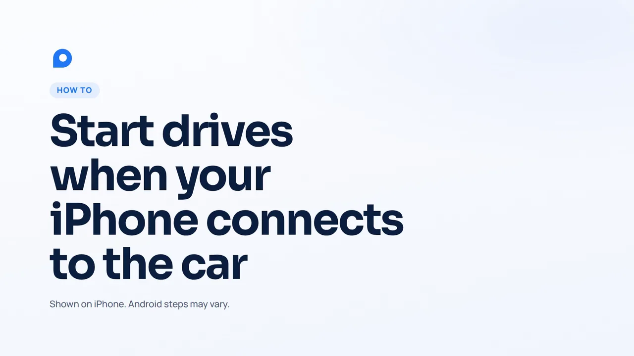 How to start mileage tracking the moment your iPhone connects to the car (CarPlay automation)