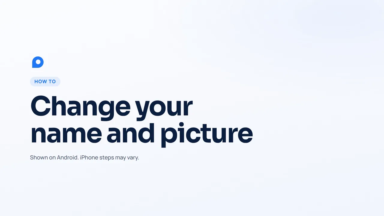 How to change your name and profile picture in OdoTax