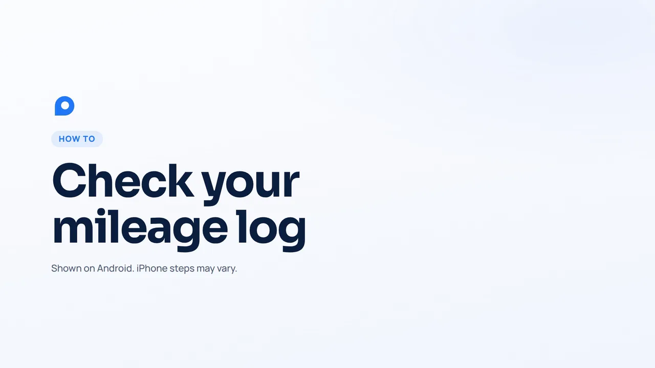 What does the IRS require in a mileage log?