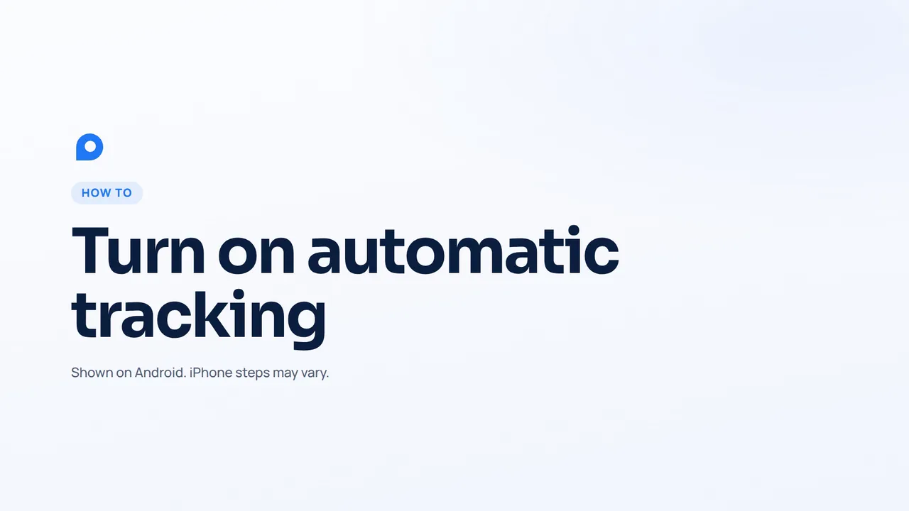 How to turn on automatic mileage tracking: which permissions to allow (Android)